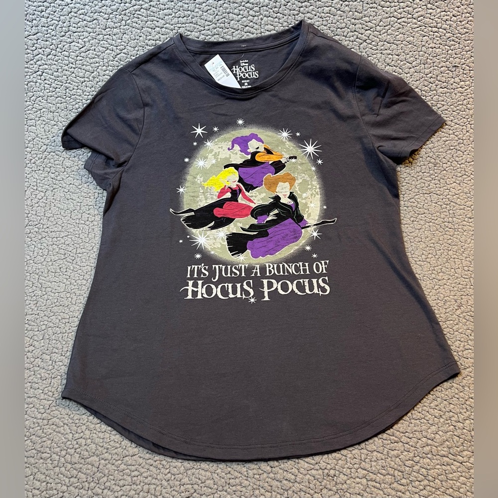 Maurices Hocus Pocus Graphic Print Short Sleeve T Shirt Womens Size Medium New‎